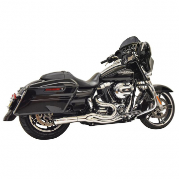 view Bassani 1F61C Chrome Road Rage II 2:1 Exhaust, Megaphone for Harley Baggers '95-'06