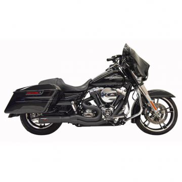view Bassani 1F68B Black Road Rage II 2:1 Mid-Length Exhaust, Hot Rod for Harley Baggers '07-'16