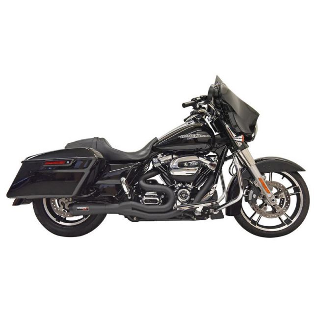 Bassani 1F72B Black Road Rage II Mid-Length 2:1 Full Exhaust