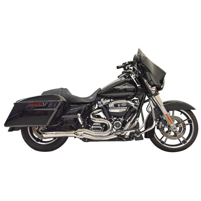 Bassani 1F72C Chrome Road Rage II Mid-Length 2:1 Full Exhaust for