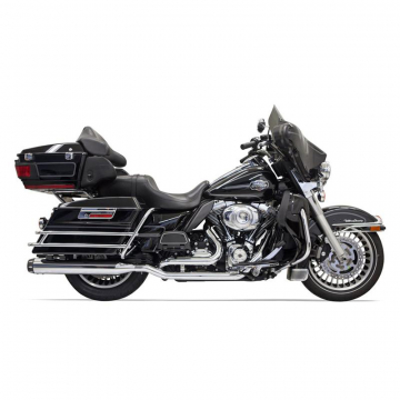 view Bassani 1F76R Chrome Stepped Down Under True-Duals, Straight for Harley Baggers '09-'16