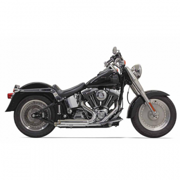 view Bassani 1S24D Chrome Pro Street 2:2 Full Exhaust for Harley Softail '86-'17