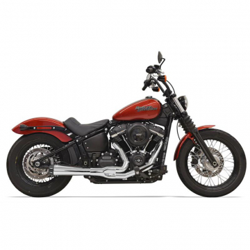 Bassani 1S72R Chrome Road Rage III 2:1 Exhaust for Harley Softail '18-'22