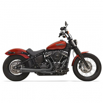 Bassani 1S72RB Black Road Rage III 2:1 Exhaust for Harley Softail '18-'22