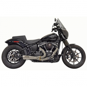 Bassani 1S73SS Stainless Road Rage Short 2:1 Exhaust for Harley Softail models '18-'21