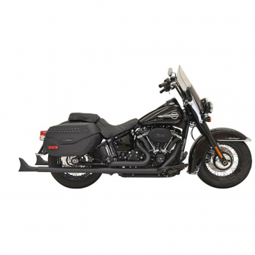 Bassani 1S86EB-33 Black 33" Fishtail Exhaust(w/o Baffle) for Harley Softail '18-'20
