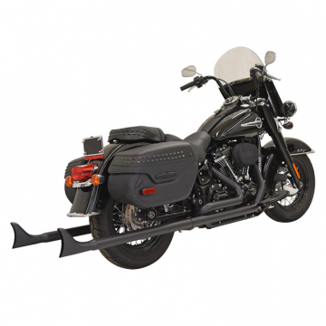 Bassani 1S86EB-36 Black 36" Fishtail Exhaust(w/o Baffle) for Harley Softail '18-'20