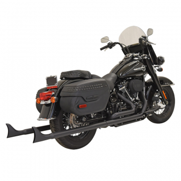 view Bassani 1S86EB-36 Black 36" Fishtail Exhaust(w/o Baffle) for Harley Softail '18-'20