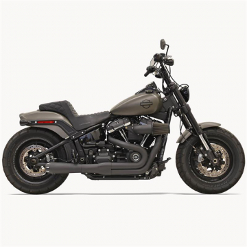 Bassani 1S92RB Black Road Rage 2:1 Exhaust for Harley Softail Fat Bob & Slim '18-'21