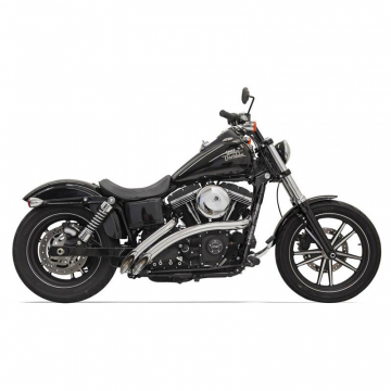 view Bassani 1SD1F Chrome Sweeper Radius 2:2 Exhaust for Harley Softail/Dyna models