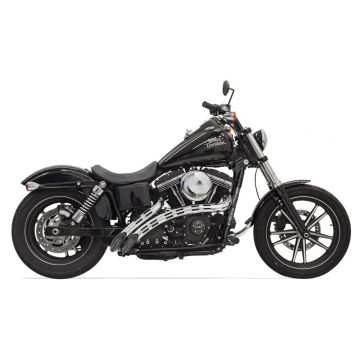 view Bassani 1SD2F Black Radial Sweeper 2:2 Full Exhaust for Harley Softail '86-'17
