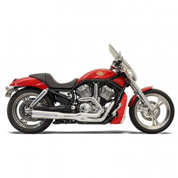 view Bassani 1V18R Chrome Road Rage B1 Power 2:1 Full Exhaust for Harley V-Rod '02-'05