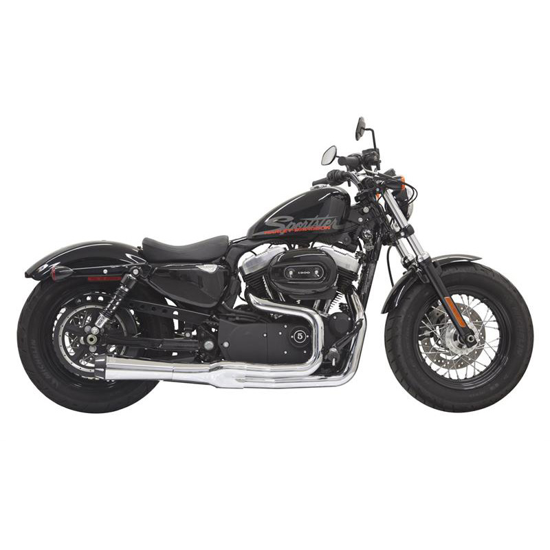 Bassani 1X22R Chrome Road Rage II Mega Power Full Exhaust for
