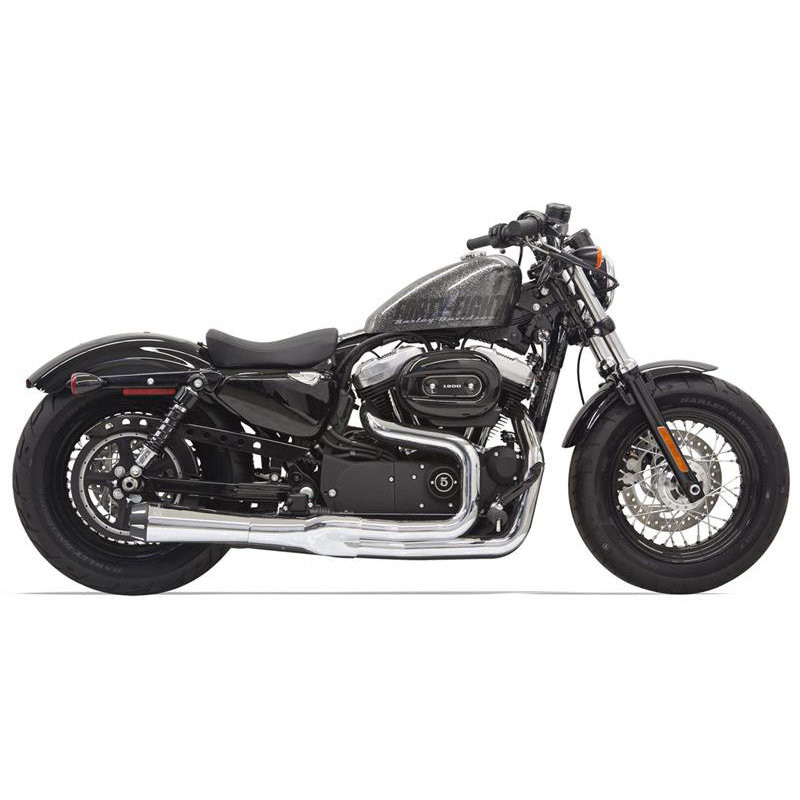 Bassani 1X32R Chrome Road Rage II Mega Power Full Exhaust for