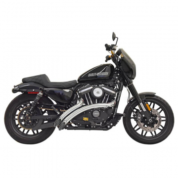 view Bassani 1X3FC Chrome Sweeper Radius 2:2 Full Exhaust for Harley Sportster '14-'20