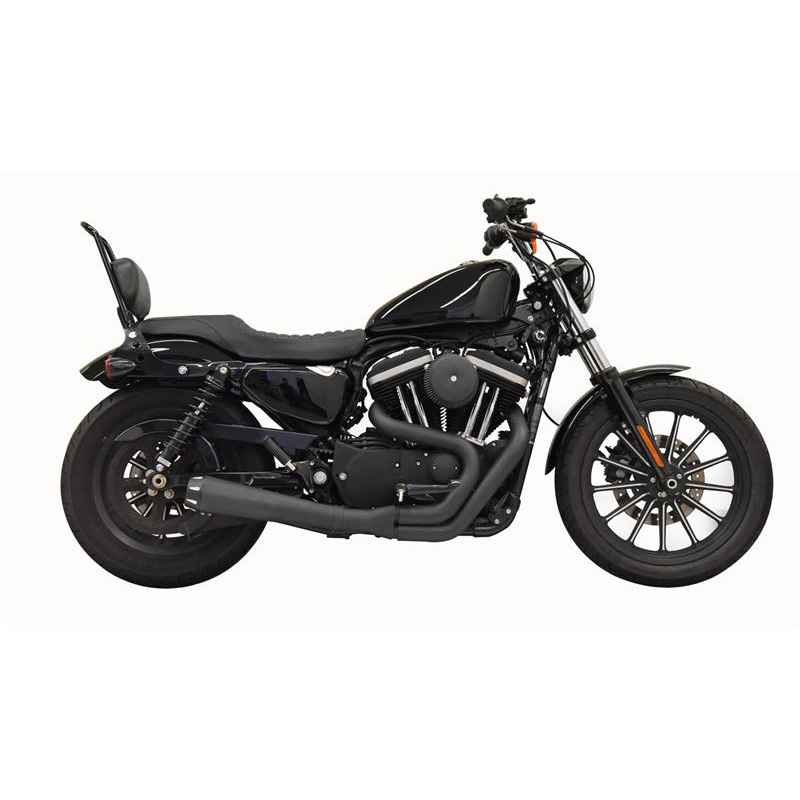 Bassani 1X52RB Black Road Rage 2:1 Full Exhaust for Harley