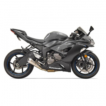 view Bassani 5Z627 4" Chrome Megaphone Slip-on Exhaust for Kawasaki ZX-6R '09-'19