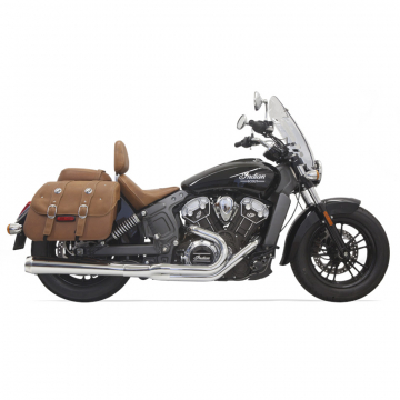 Bassani 8S11J Chrome Road Rage Long 2:1 Full Exhaust for Indian Scout (2015-)