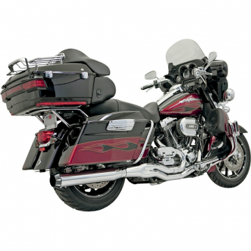 Bassani FLH-757 Chrome Road Rage 2:1 B4 Exhaust, Straight for Harley Baggers '95-'16
