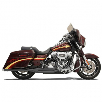 view Bassani FLH-737B Black Road Rage 2:1 Long Exhaust, Megaphone for Harley Baggers '95-'16