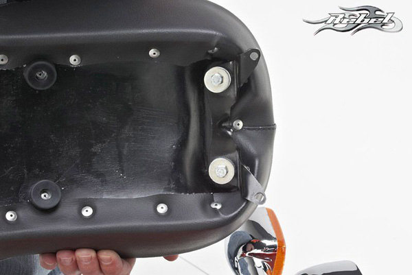 Rear side shown with 2 brackets re-using from stock seat