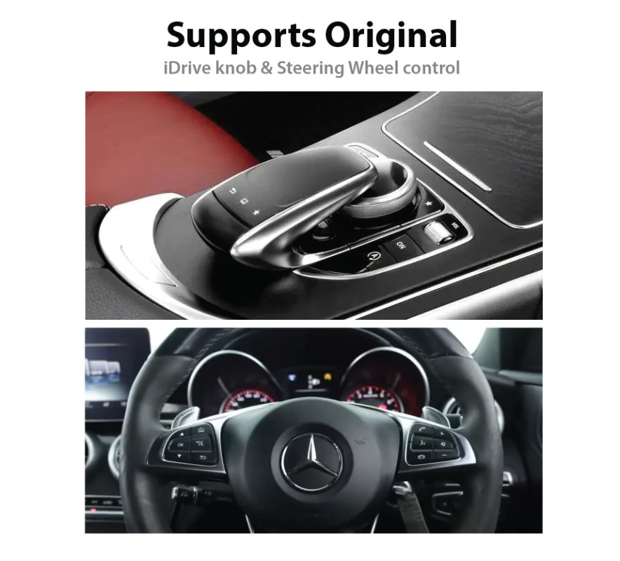 Supports Original iDrive Knob and Steering wheel control