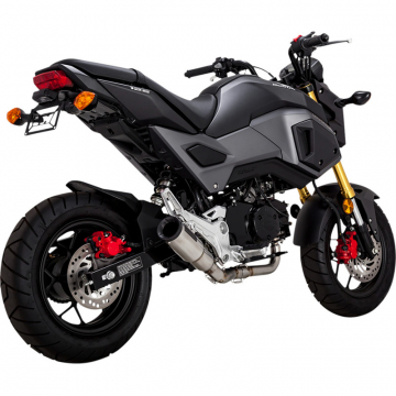 view Vance & Hines 14233 Hi-Output Hooligan Exhaust, Brushed for Honda MSX125 Grom '17-'20