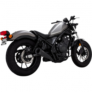 view Vance & Hines 48421 Upsweep Slip-on Exhaust, Black for Honda Rebel 500 '17-'19