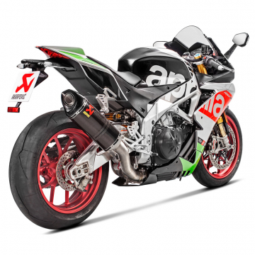 view Akrapovic S-A10SO9-RC Slip-on Line Exhaust, Carbon for Aprilia Tuono V4 1100RR / RSV4 RR