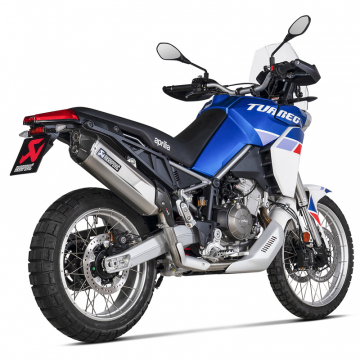 view Akrapovic S-A6SO1-HGJT Slip-on Line Exhaust, Titanium for Aprilia Tuareg 660 '22-