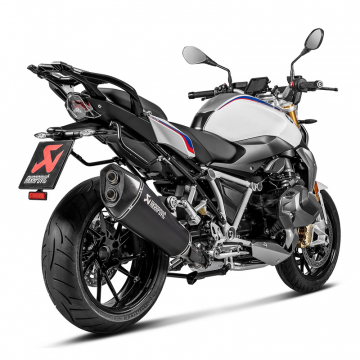 view Akrapovic S-B12SO22-HALAGTBL Slip-on Line Tapered Exhaust, Black for BMW R1250R/RS '20-