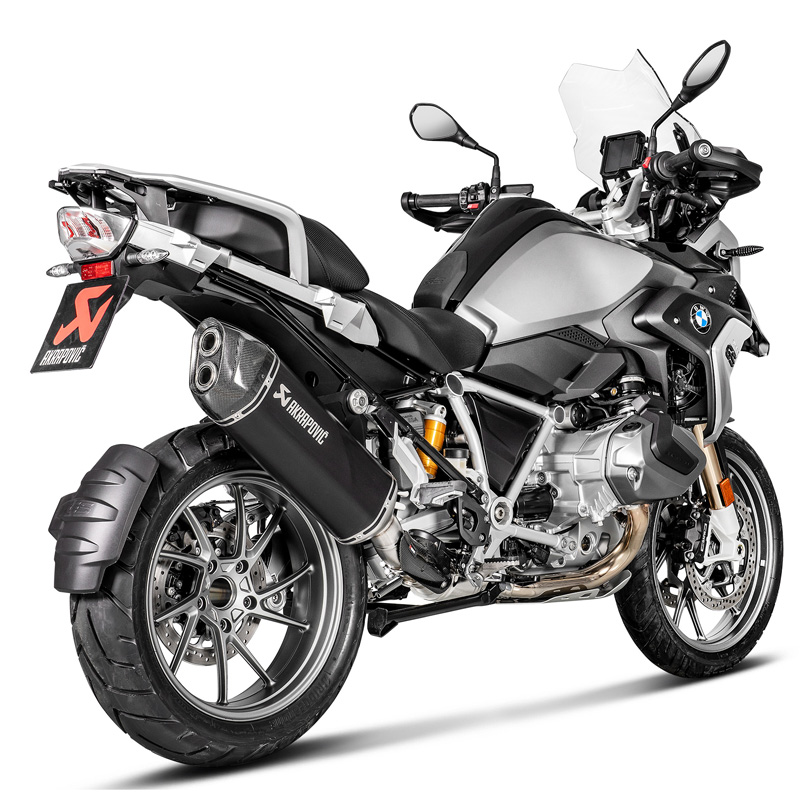 Akrapovic S-B12SO23-HAATBL Slip-on Line Exhaust, Black for BMW R1250GS ... - Bmw R1250Gs Electric Exhaust Note