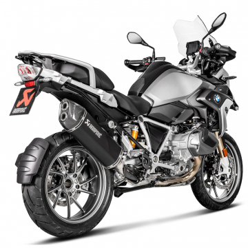 view Akrapovic S-B12SO23-HAATBL Slip-on Line Exhaust, Black for BMW R1250GS '19-'23
