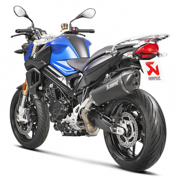 view Akrapovic S-B8SO7-HZAABL Slip-on Line Exhaust, Black for BMW F800R/GT '09-'19