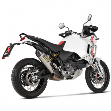 view Akrapovic S-D9SO19-HJAT Slip-on Line Exhaust, Titanium for Ducati DesertX '22-