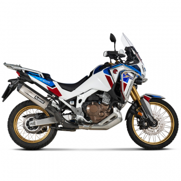 view Akrapovic S-H11SO2-HGJT Slip-on Line Exhaust, Titanium for Honda Africa Twin models '20-
