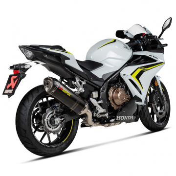 view Akrapovic S-H5SO4-HRC/1 Slip-on Line Exhaust, Black for Honda CB400/CB500 models '16-