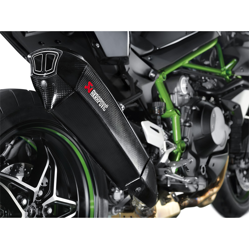 Akrapovic S-K10SO15-HX2C Slip-on Line Exhaust, Carbon for Kawasaki