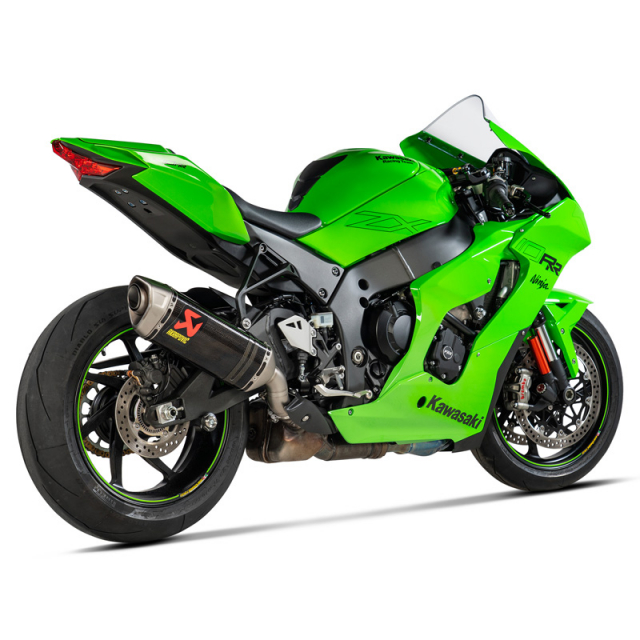 Akrapovic S-K10SO27-HRC Slip-on Line Exhaust, Carbon for