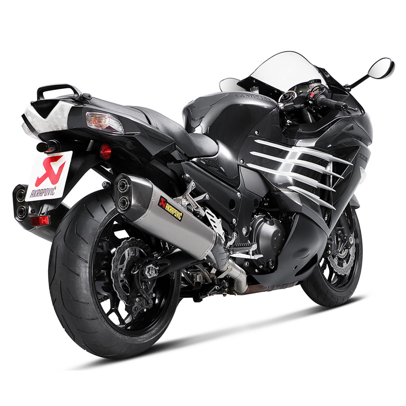 Akrapovic SK14SO6HZAAT Slipon Line Tapered Exhausts, Titanium for