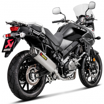 view Akrapovic S-S6R9-WT Racing Line Full Exhaust, Titanium for Suzuki V-Strom 650/ABS '17-