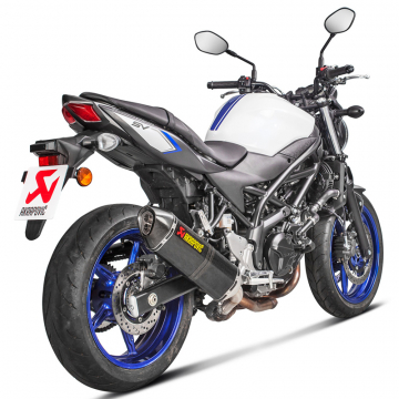 view Akrapovic S-S6SO9-HRC/1 Slip-on Line Exhaust, Carbon for Suzuki SV650 / X '17-'22