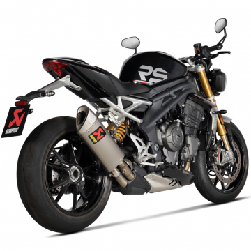 view Akrapovic S-T12SO5-HAPXLT Slip-on Line Exhaust, Titanium for Speed Triple 1200 RS/RR '21-