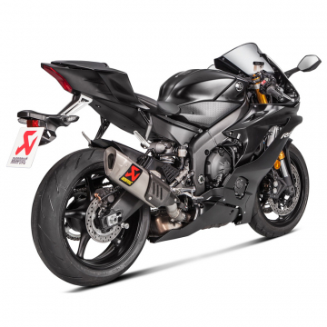 view Akrapovic S-Y6SO12-HAPT Slip-on Line Triangle Exhaust, Titanium for Yamaha YZF-R6 '17-'20