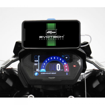 Evotech PRN014516-014568 Quad Lock Compatible Sat Nav Mount for Triumph Tiger 1200 '18-'21