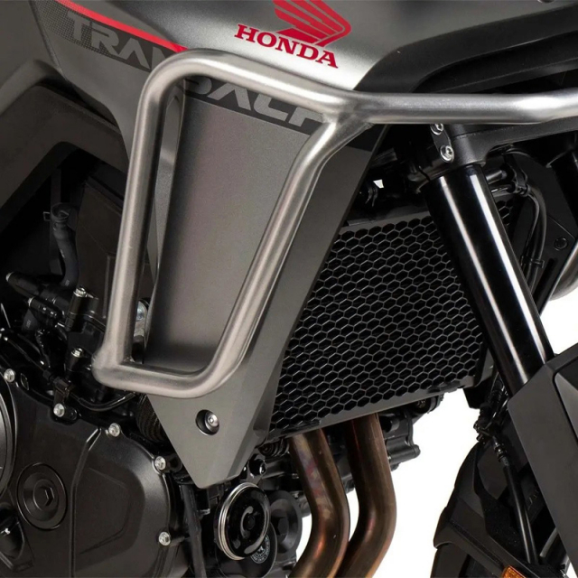 Hepco & Becker 502.9539 00 09 Upper Crashbars, Silver for Honda