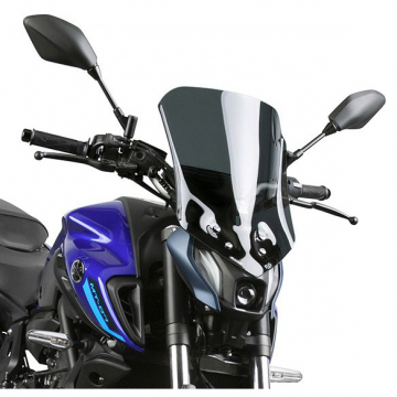view National Cycle N20340 VStream Low Windscreen, Dark Gray for Yamaha MT-07 '21-