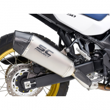 view SC-Project H48-121T X-Plorer II Slip-On Exhaust for Honda XL750 Transalp '23-'24