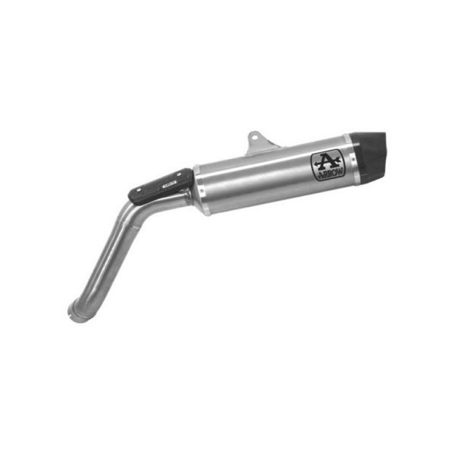 Arrow 72632PK Indy Race Exhaust, Titanium with Carbon Cap for Moto