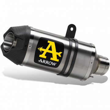 Arrow 72642PO Indy Race Slip-on Exhaust, Titanium for Suzuki V-Strom 800DE (2023-)